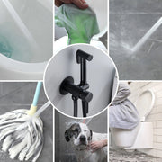 Bidet Sprayer for Toilet, Brass Handheld Sprayer Attachment with hose for Feminine Wash, Baby Diaper Cloth Washer and Shower Sprayer for Pet, Wall or Toilet Mount bidet-sprayer 