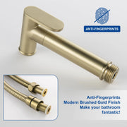 Bidet Sprayer for Toilet, Brass Handheld Sprayer Attachment with hose for Feminine Wash, Baby Diaper Cloth Washer and Shower Sprayer for Pet, Wall or Toilet Mount bidet-sprayer 