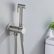 Bidet Sprayer for Toilet, Brass Handheld Sprayer Attachment with hose for Feminine Wash, Baby Diaper Cloth Washer and Shower Sprayer for Pet, Wall or Toilet Mount bidet-sprayer 