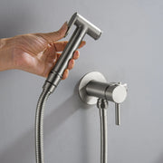 Bidet Sprayer for Toilet, Brass Handheld Sprayer Attachment with hose for Feminine Wash, Baby Diaper Cloth Washer and Shower Sprayer for Pet, Wall or Toilet Mount bidet-sprayer 