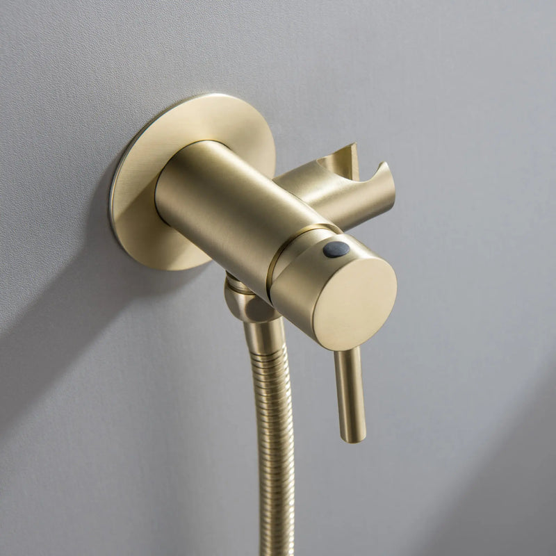 Bidet Sprayer for Toilet, Brass Handheld Sprayer Attachment with hose for Feminine Wash, Baby Diaper Cloth Washer and Shower Sprayer for Pet, Wall or Toilet Mount bidet-sprayer 