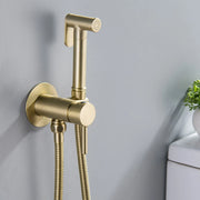 Bidet Sprayer for Toilet, Brass Handheld Sprayer Attachment with hose for Feminine Wash, Baby Diaper Cloth Washer and Shower Sprayer for Pet, Wall or Toilet Mount bidet-sprayer 