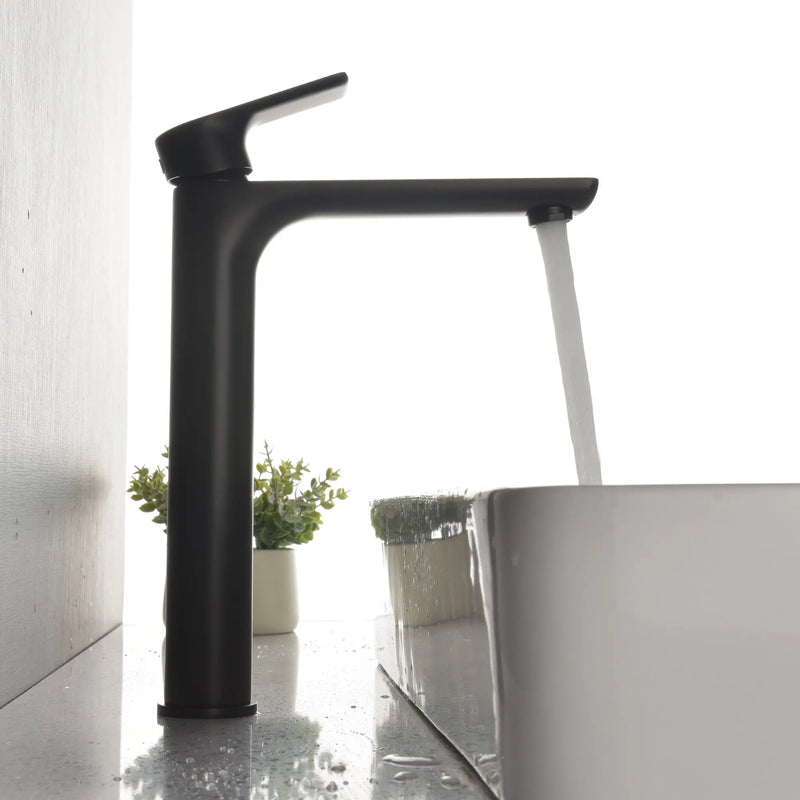 Brass Bathroom Faucet, Single Handle One Hole Matte Black Bathroom Sink Faucet brass-bathroom-faucet-single-handle-one-hole-matte-black-bathroom-sink-faucet-2621b Matte Black / Brass / ‎14.49 x 11.14 x 2.83 inches