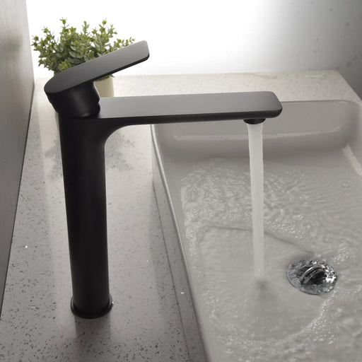 Brass Bathroom Faucet, Single Handle One Hole Matte Black Bathroom Sink Faucet brass-bathroom-faucet-single-handle-one-hole-matte-black-bathroom-sink-faucet-2621b 