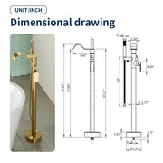 Brass Waterfall Floor-Mount Tub Faucet Single Lever Freestanding Bath Taps with Hand Shower brass-waterfall-floor-mount-tub-faucet-single-lever-freestanding-bath-taps-with-hand-shower 