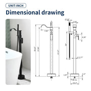 Brass Waterfall Floor-Mount Tub Faucet Single Lever Freestanding Bath Taps with Hand Shower brass-waterfall-floor-mount-tub-faucet-single-lever-freestanding-bath-taps-with-hand-shower 
