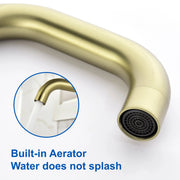 Brass Widespread Bathroom Faucet Two Handle Three Hole Vanity Sink Faucet shamanda-3-hole-widespread-faucet-brushed-gold 