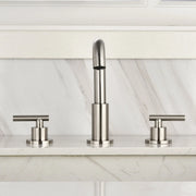 Brass Widespread Bathroom Faucet Two Handle Three Hole Vanity Sink Faucet shamanda-3-hole-widespread-faucet-brushed-gold 