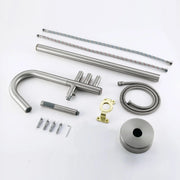 CUPC Freestanding Bathtub Faucet 3 Knob Bathroom Brass Floor Mounted Tub Filler with Hand Shower tub-filler-freestanding-bathtub-faucet-floor-mounted-brass-bathroom-tub-faucets-with-hand-shower 