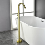 CUPC Freestanding Tub Filler Bathtub Faucet 360-Degree Rotating Floor Mounted Faucets in matte black, brushed nickel, brushed gold, brushed gun grey freestanding-tub-filler-bathtub-faucet-black-floor-mounted-faucets 