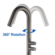 CUPC Freestanding Tub Filler Bathtub Faucet 360-Degree Rotating Floor Mounted Faucets in matte black, brushed nickel, brushed gold, brushed gun grey freestanding-tub-filler-bathtub-faucet-black-floor-mounted-faucets 