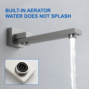 Ceiling-Mounted 3 functions Tub Shower Faucet Combo Set with 12-inch shower head, hand shower, 180 degree swivel bath outlet luxury-tub-shower-faucet-combo-set-with-rough-in-valve-wall-mounted-shower-system-with-tub-spout-bathroom-shower-fixture-shower-valve-and-trim-kit-1 
