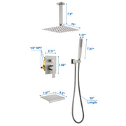 Ceiling Mount 10 Inch Black Shower System Faucet Waterfall Tub Complete with Matte Spout Set Square Luxury Rain Mixer Pressure Balancing 3-Function ceiling-mount-10-inch-black-shower-system-faucet-waterfall-tub-complete-with-matte-spout-set-square-luxury-rain-mixer-pressure-balancing-3-function 