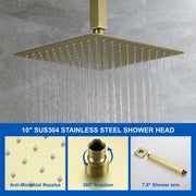 Ceiling Mount Shower System, 10-Inch Bathroom Luxury Rain Mixer Shower with high pressure handheld shower ceiling-mount-shower-system-10-inch-bathroom-luxury-rain-mixer-shower 