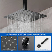 Ceiling Mount Shower System, 10-Inch Bathroom Luxury Rain Mixer Shower with high pressure handheld shower ceiling-mount-shower-system-10-inch-bathroom-luxury-rain-mixer-shower 
