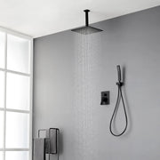 Ceiling Mounted Rain Shower System, SHAMANDA Luxury Brass Shower Faucet Set with 12 Inch Shower Head and Hand Shower ceiling-mounted-rain-shower-system-shamanda-luxury-brass-shower-faucet-set-with-12-inch-shower-head-and-hand-shower-88005b 