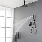 Ceiling Mounted Rain Shower System, SHAMANDA Luxury Brass Shower Faucet Set with 12 Inch Shower Head and Hand Shower ceiling-mounted-rain-shower-system-shamanda-luxury-brass-shower-faucet-set-with-12-inch-shower-head-and-hand-shower-88005b 
