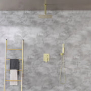 Ceiling Mounted Rain Shower System, SHAMANDA Luxury Brass Shower Faucet Set with 12 Inch Shower Head and Hand Shower ceiling-mounted-rain-shower-system-shamanda-luxury-brass-shower-faucet-set-with-12-inch-shower-head-and-hand-shower-88005b 