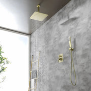 Ceiling Mounted Rain Shower System, SHAMANDA Luxury Brass Shower Faucet Set with 12 Inch Shower Head and Hand Shower ceiling-mounted-rain-shower-system-shamanda-luxury-brass-shower-faucet-set-with-12-inch-shower-head-and-hand-shower-88005b 