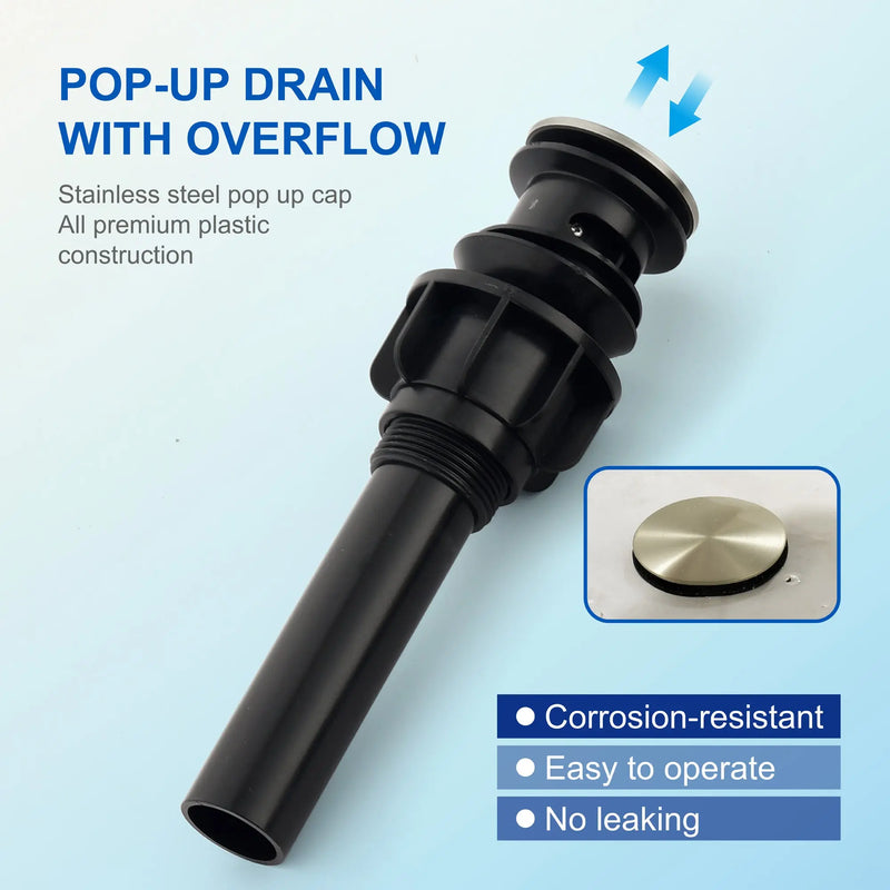 Deck-Mount Widespread Lavatory Faucet Waterfall 8-Inch 2-Handle Bathroom Faucet with Pop Up Drain - Matte Black, Brushed Nickel, Brushed Gold deck-mount-waterfall-8-inch-widespread-2-handle-bathroom-faucet-with-pop-up-drain 