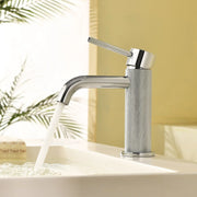Deck-Mounted Single Handle Lavatory Faucet One Hole Faucet Bathroom with Pop Up Drain In Matte Black, Chrome, Brushed Nickel, Brushed Gold deck-mounted-single-handle-lavatory-faucet-one-hole-faucet-bathroom-with-pop-up-drain-in-matte-black-chrome-brushed-nickel-brushed-gold Chrome / Brass / 12*11.2*3.5inches