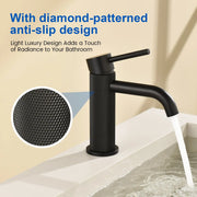Deck-Mounted Single Handle Lavatory Faucet One Hole Faucet Bathroom with Pop Up Drain In Matte Black, Chrome, Brushed Nickel, Brushed Gold deck-mounted-single-handle-lavatory-faucet-one-hole-faucet-bathroom-with-pop-up-drain-in-matte-black-chrome-brushed-nickel-brushed-gold 