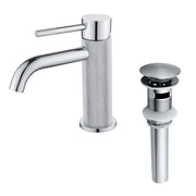 Deck-Mounted Single Handle Lavatory Faucet One Hole Faucet Bathroom with Pop Up Drain In Matte Black, Chrome, Brushed Nickel, Brushed Gold deck-mounted-single-handle-lavatory-faucet-one-hole-faucet-bathroom-with-pop-up-drain-in-matte-black-chrome-brushed-nickel-brushed-gold 