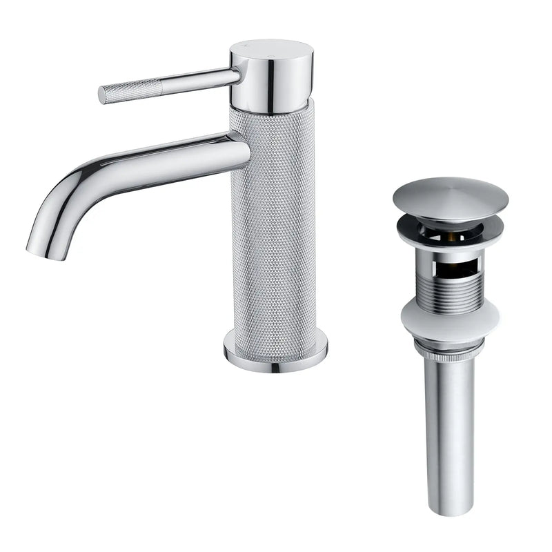 Deck-Mounted Single Handle Lavatory Faucet One Hole Faucet Bathroom with Pop Up Drain In Matte Black, Chrome, Brushed Nickel, Brushed Gold deck-mounted-single-handle-lavatory-faucet-one-hole-faucet-bathroom-with-pop-up-drain-in-matte-black-chrome-brushed-nickel-brushed-gold 