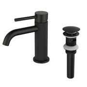 Deck-Mounted Single Handle Lavatory Faucet One Hole Faucet Bathroom with Pop Up Drain In Matte Black, Chrome, Brushed Nickel, Brushed Gold deck-mounted-single-handle-lavatory-faucet-one-hole-faucet-bathroom-with-pop-up-drain-in-matte-black-chrome-brushed-nickel-brushed-gold 