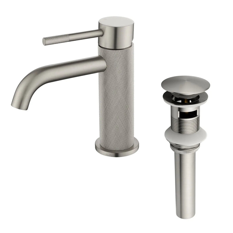 Deck-Mounted Single Handle Lavatory Faucet One Hole Faucet Bathroom with Pop Up Drain In Matte Black, Chrome, Brushed Nickel, Brushed Gold deck-mounted-single-handle-lavatory-faucet-one-hole-faucet-bathroom-with-pop-up-drain-in-matte-black-chrome-brushed-nickel-brushed-gold 