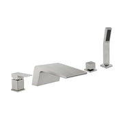 Deck Mount Roman Tub Faucet with Sprayer Waterfall Tub Filler with Hand Shower, Single Handle Bathtub Faucet Set with Handheld Shower Head, Valve and Trim Included deck-mount-roman-tub-faucet-with-sprayer-waterfall-tub-filler-with-hand-shower-single-handle-bathtub-faucet-set-with-handheld-shower-head-valve-and-trim-included 
