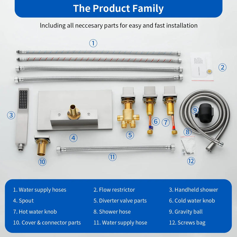 Deck Mounted Bath Filler Widespread Five-Piece Bathtub Faucet with Pull-Out Handheld Shower deck-mounted-bath-filler-widespread-five-piece-bathtub-faucet-with-pull-out-handheld-shower 