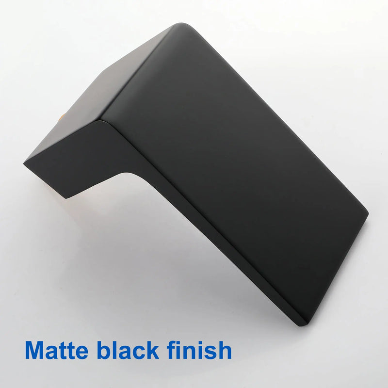 Deck Mounted Two Holes Single-Handle Waterfall Bathroom Sink Faucet 1.2GPM bathroom-sink-faucet-black 