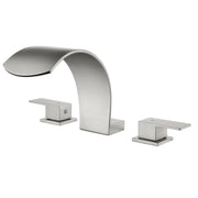 Deck Mounted Waterfall 8" Widespread Bathroom Sink Faucet 3 Holes,Double Handle Basin Mixer Tap deck-mount-waterfall-faucet-8-widespread-3-hole 