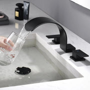 Deck Mounted Waterfall 8" Widespread Bathroom Sink Faucet 3 Holes,Double Handle Basin Mixer Tap deck-mount-waterfall-faucet-8-widespread-3-hole 