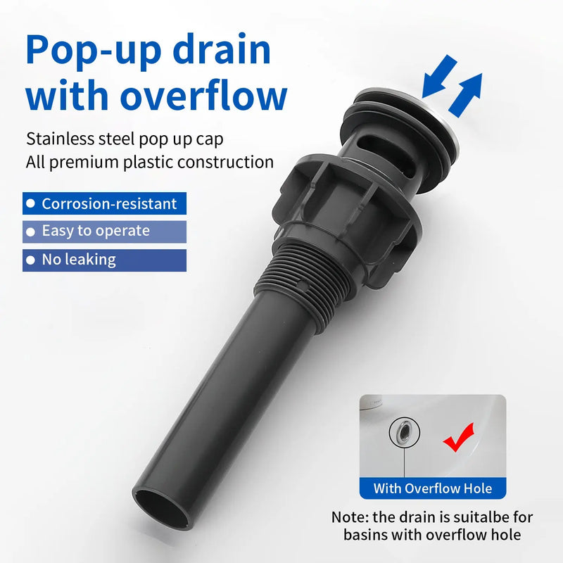 Deck Mounted Waterfall Lavatory Faucet Single Lever Single Hole Basin Mixer Tap with Pop-Up Drain deck-mounted-single-lever-single-hole-waterfall-vessel-faucet-with-pop-up-drain 