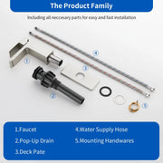 Deck Mounted Waterfall Lavatory Faucet Single Lever Single Hole Basin Mixer Tap with Pop-Up Drain deck-mounted-single-lever-single-hole-waterfall-vessel-faucet-with-pop-up-drain 