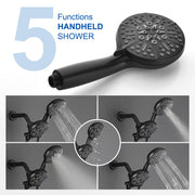 Dual-Function Shower Faucet Set with Valve Bathroom High Pressure 5-Setting Dual 2 in 1 Shower System with Handheld Showerhead dual-function-shower-faucet-set-with-valve-bathroom-high-pressure-35-setting-dual-2-in-1-shower-system-with-handheld-showerhead-3-way-water-diverter-shower 