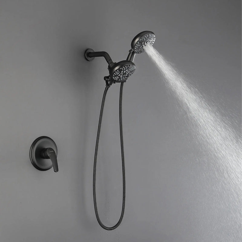 Dual-Function Shower Faucet Set with Valve Bathroom High Pressure 5-Setting Dual 2 in 1 Shower System with Handheld Showerhead dual-function-shower-faucet-set-with-valve-bathroom-high-pressure-35-setting-dual-2-in-1-shower-system-with-handheld-showerhead-3-way-water-diverter-shower 