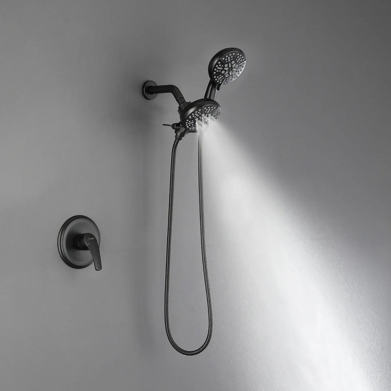 Dual-Function Shower Faucet Set with Valve Bathroom High Pressure 5-Setting Dual 2 in 1 Shower System with Handheld Showerhead dual-function-shower-faucet-set-with-valve-bathroom-high-pressure-35-setting-dual-2-in-1-shower-system-with-handheld-showerhead-3-way-water-diverter-shower 