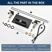 Dual Lever Bathroom Basin Tap Hot and Cold Water Square Widespread Waterfall 3-Hole Roman Tub Faucet Trim dual-lever-3-hole-hot-and-cold-water-square-bathroom-basin-tap-widespread-waterfall-bathroom-faucet 
