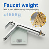 1-Hole Vessel Bathroom Faucet Brass Single Lever Basin Mixer Faucet with Stainles Steel Pop Up Sink Drain