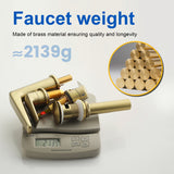 3 Piece Bathroom Sink Faucet Deck Mount Brass 2 Handle 8 In. Widespread Wash Basin Faucet with Popup Drain