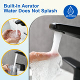 3 Piece Bathroom Sink Faucet Deck Mount Brass 2 Handle 8 In. Widespread Wash Basin Faucet with Popup Drain