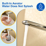 Two-Hole Wall Mount Faucet Vanity Brass Single Lever Washbasin Faucet with Hot Cold Water Mixer for Hotel Bathroom