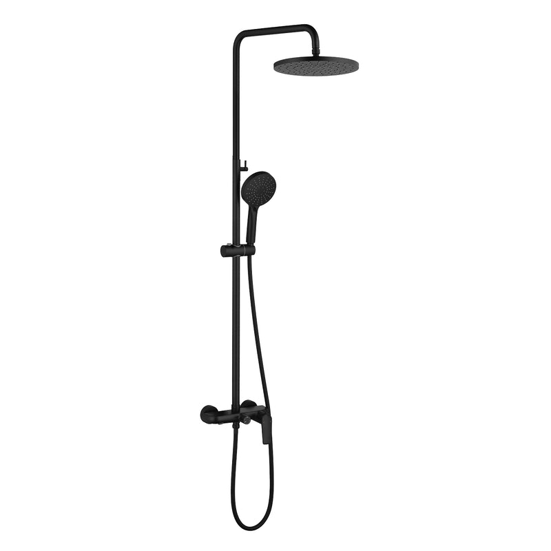 3-in-1 Shower System with 10 Inch Rain Shower Head, 3-Function Handheld Shower & Tub Spout, Adjustable Slide Bar