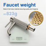 Deck-Mounted Single Handle Lavatory Faucet One Hole Faucet Bathroom with Pop Up Drain In Matte Black, Chrome, Brushed Nickel, Brushed Gold