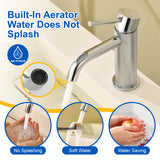 Deck-Mounted Single Handle Lavatory Faucet One Hole Faucet Bathroom with Pop Up Drain In Matte Black, Chrome, Brushed Nickel, Brushed Gold