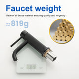 Deck-Mounted Single Handle Lavatory Faucet One Hole Faucet Bathroom with Pop Up Drain In Matte Black, Chrome, Brushed Nickel, Brushed Gold