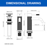 Deck-Mounted Single Handle Lavatory Faucet One Hole Faucet Bathroom with Pop Up Drain In Matte Black, Chrome, Brushed Nickel, Brushed Gold
